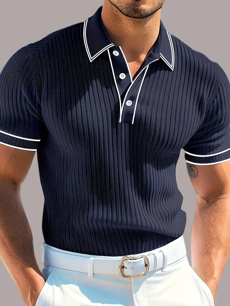 Valentin – Tricou Polo Elegant cu Mâneci Scurte