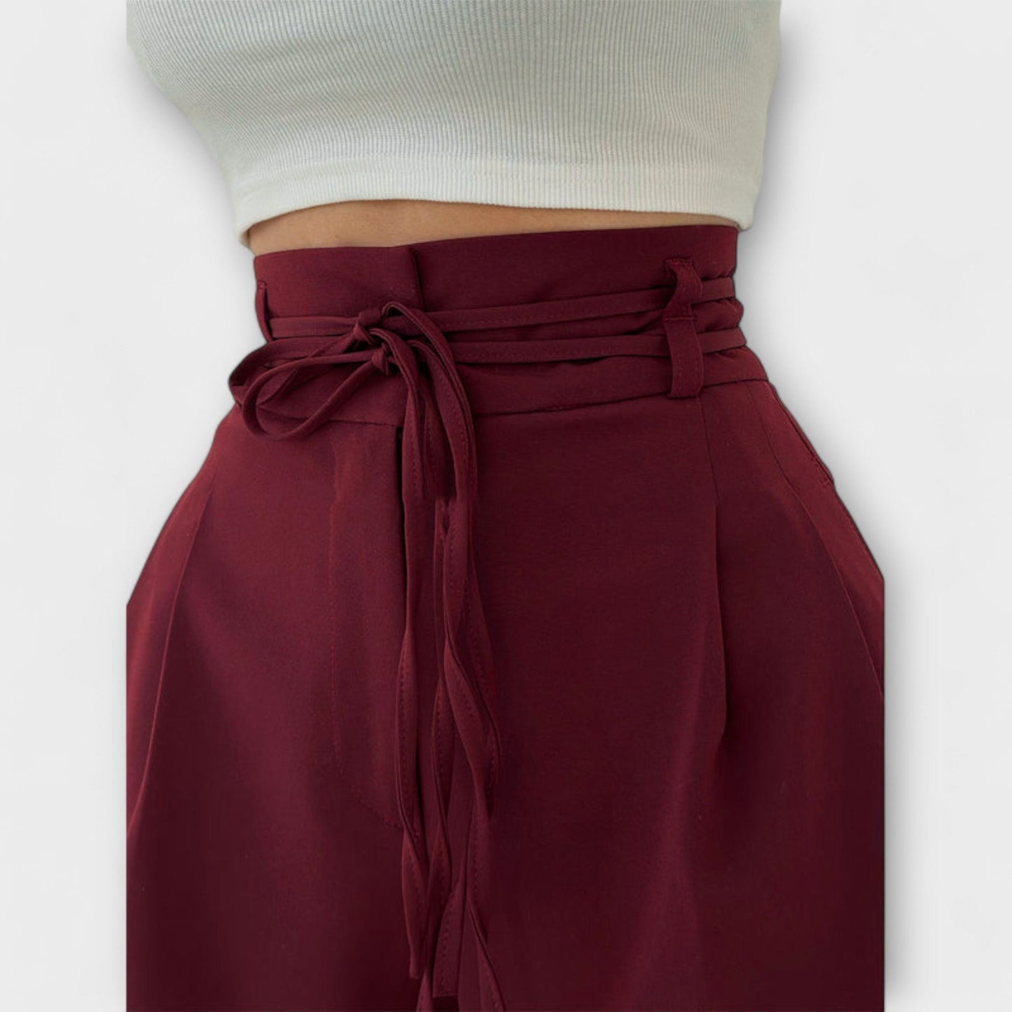 Losefina - Pantaloni casual cu șiret