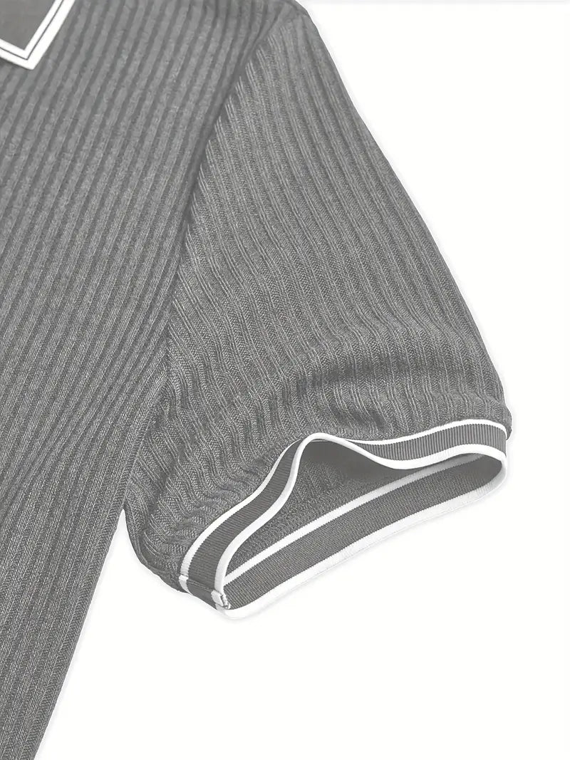 Valentin – Tricou Polo Elegant cu Mâneci Scurte