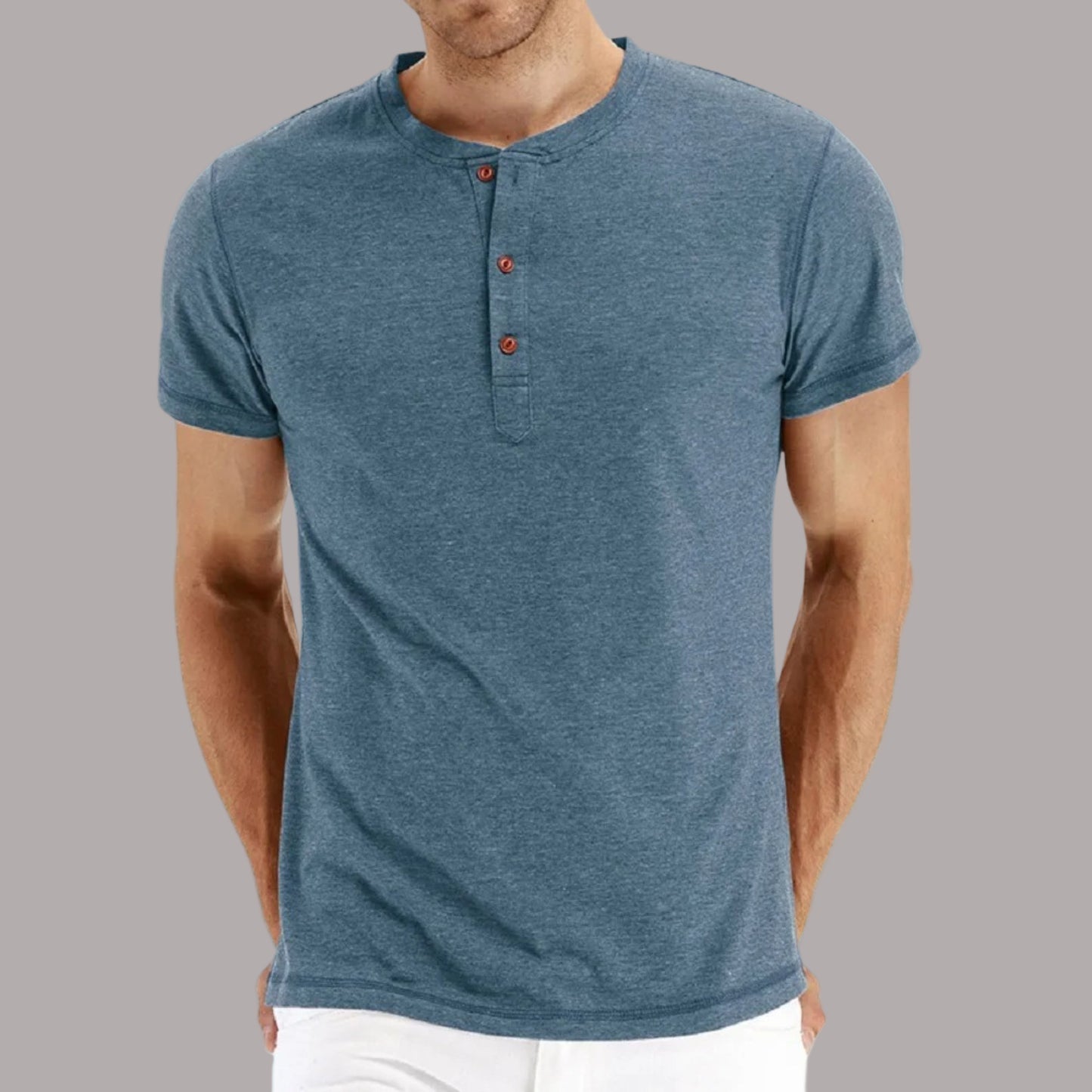 Bill - Tricou Elegant Cu Guler Rotund