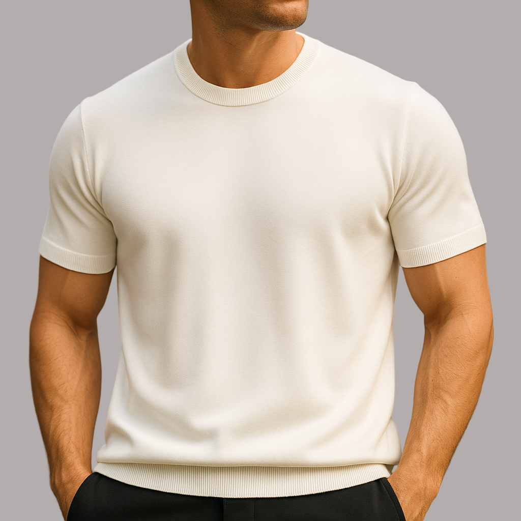 Panko - Tricou Elegant Cu Mâneci Scurte