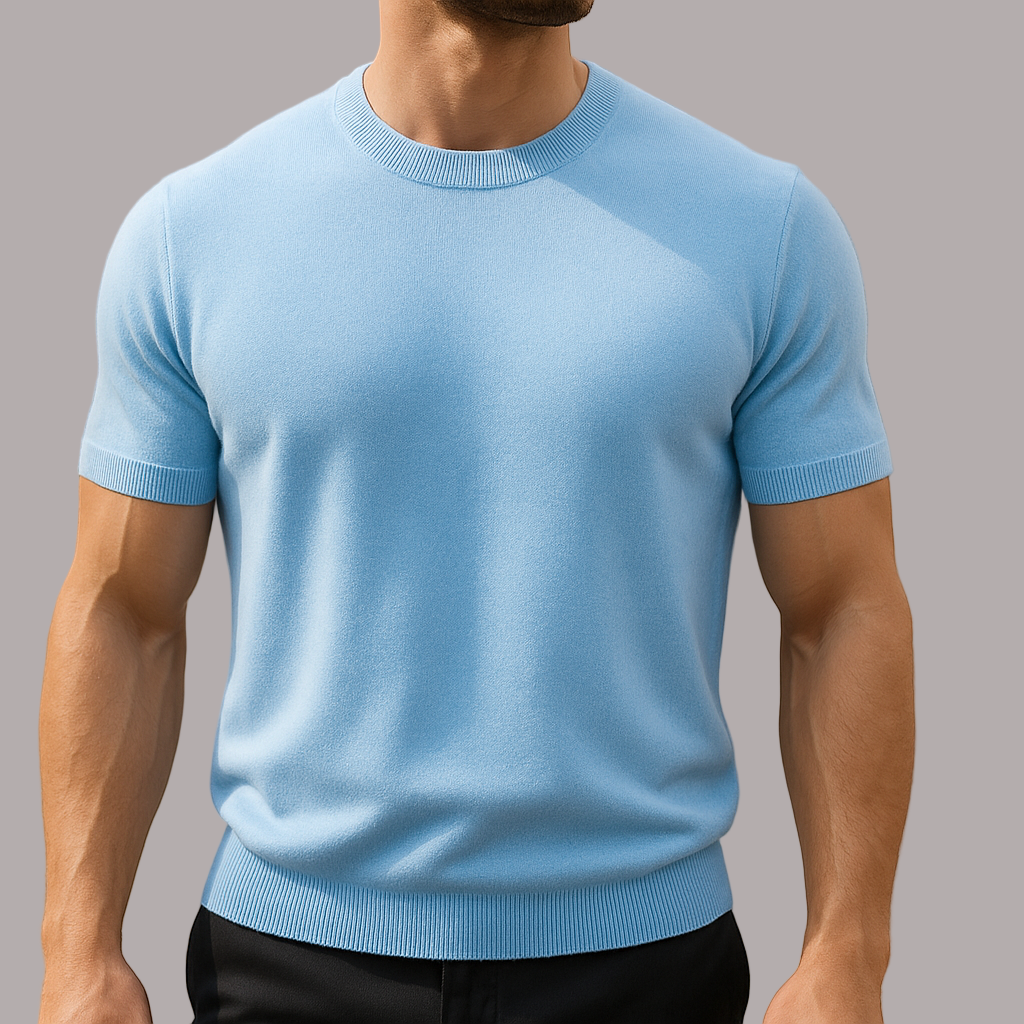 Panko - Tricou Elegant Cu Mâneci Scurte