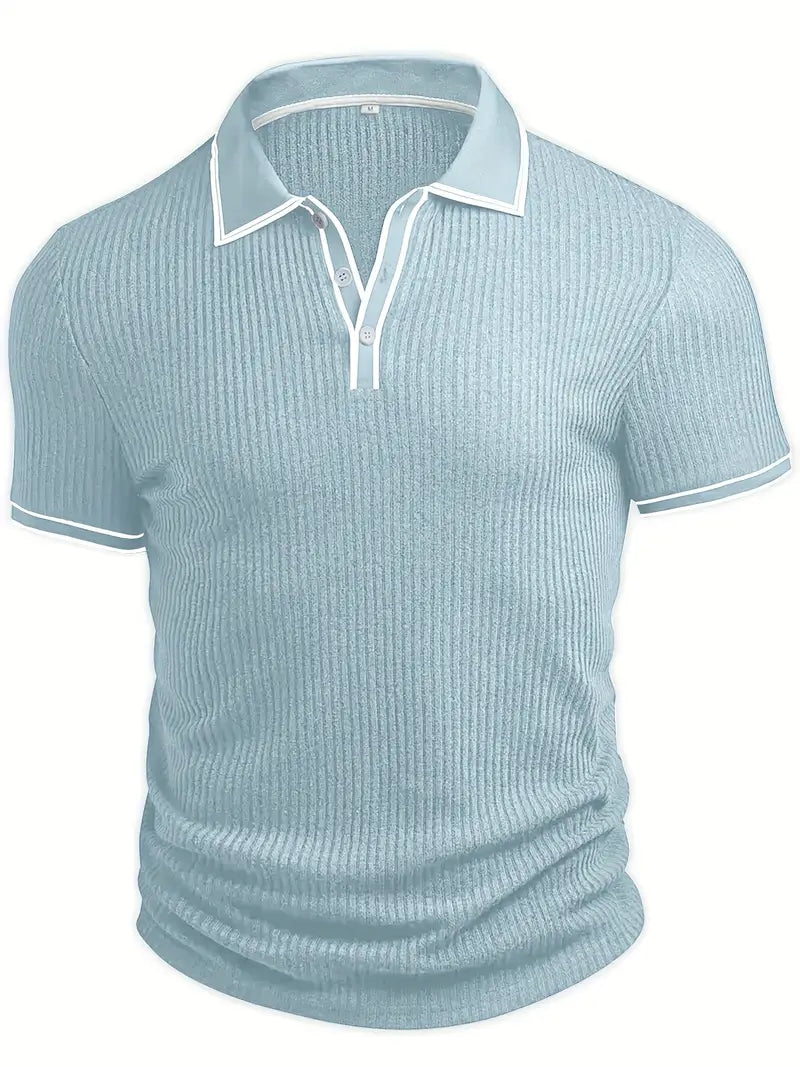 Valentin – Tricou Polo Elegant cu Mâneci Scurte