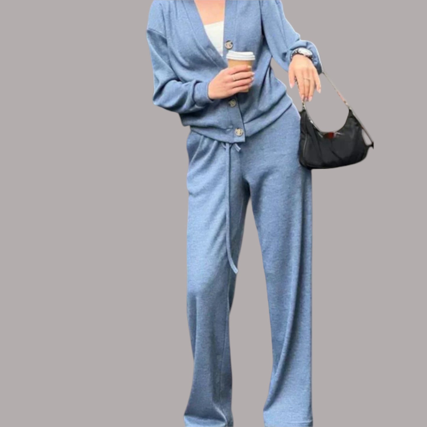 Rodica - Set de cardigan și pantaloni Chantal