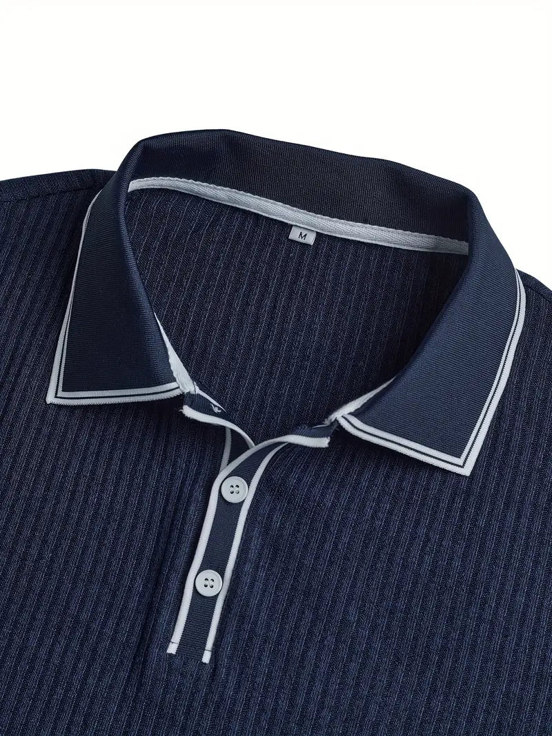 Valentin – Tricou Polo Elegant cu Mâneci Scurte