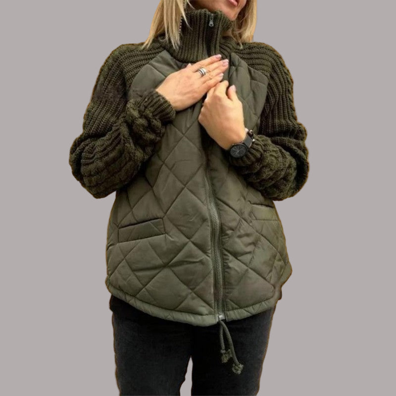 Yael - Geacă matlasată patchwork damă