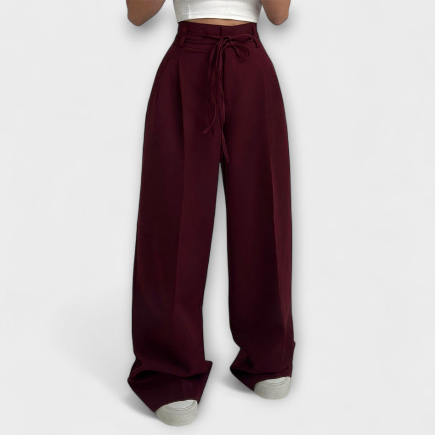 Losefina - Pantaloni casual cu șiret
