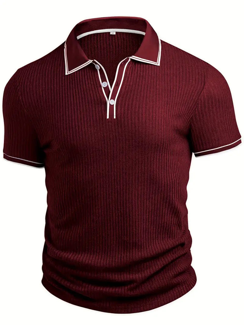 Valentin – Tricou Polo Elegant cu Mâneci Scurte