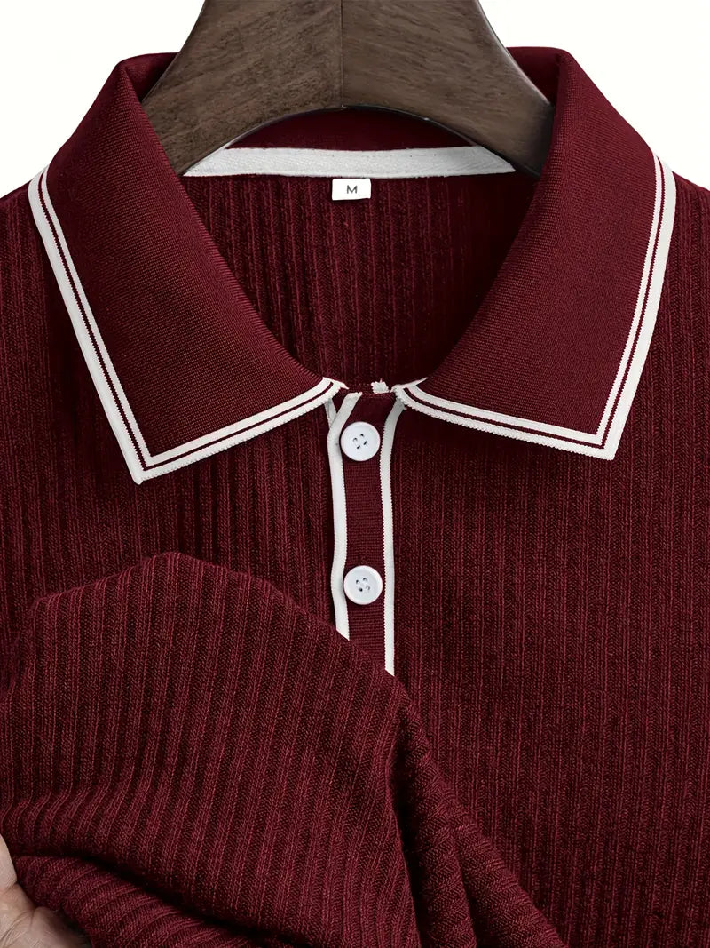 Valentin – Tricou Polo Elegant cu Mâneci Scurte