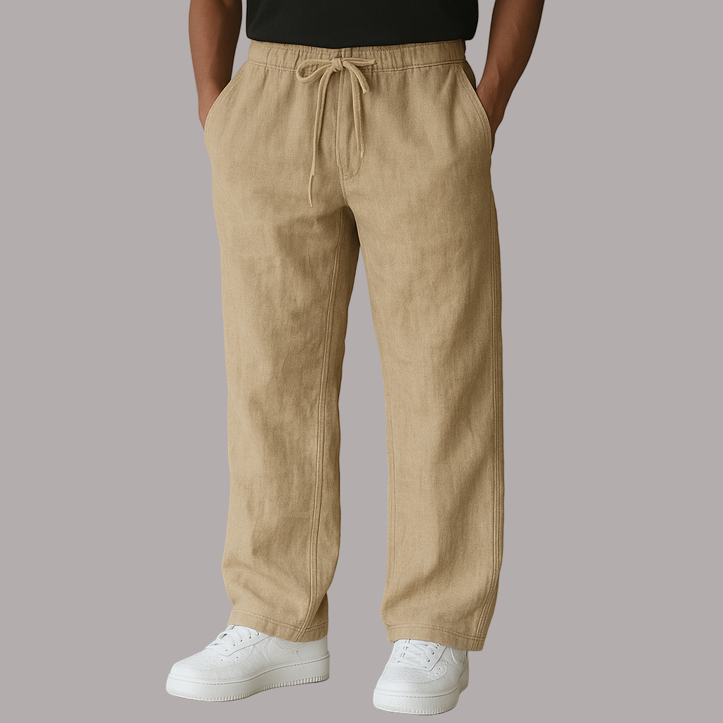 Karl - Pantaloni Eleganți Din In