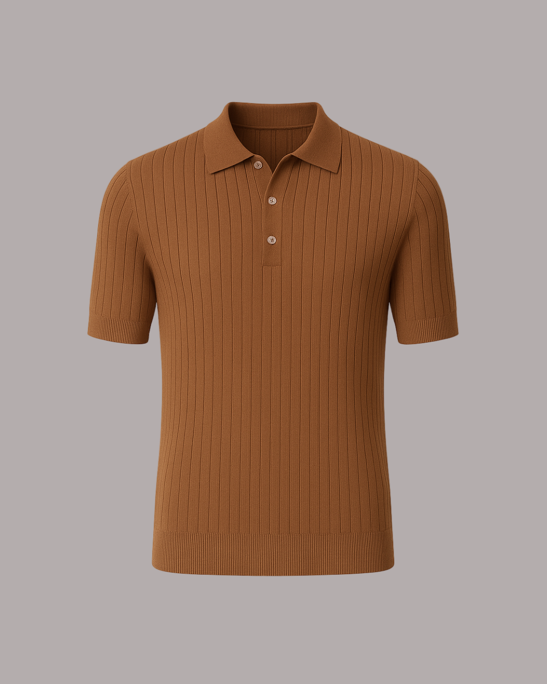 Mihai – Tricou Polo Tricotat cu Mâneci Scurte