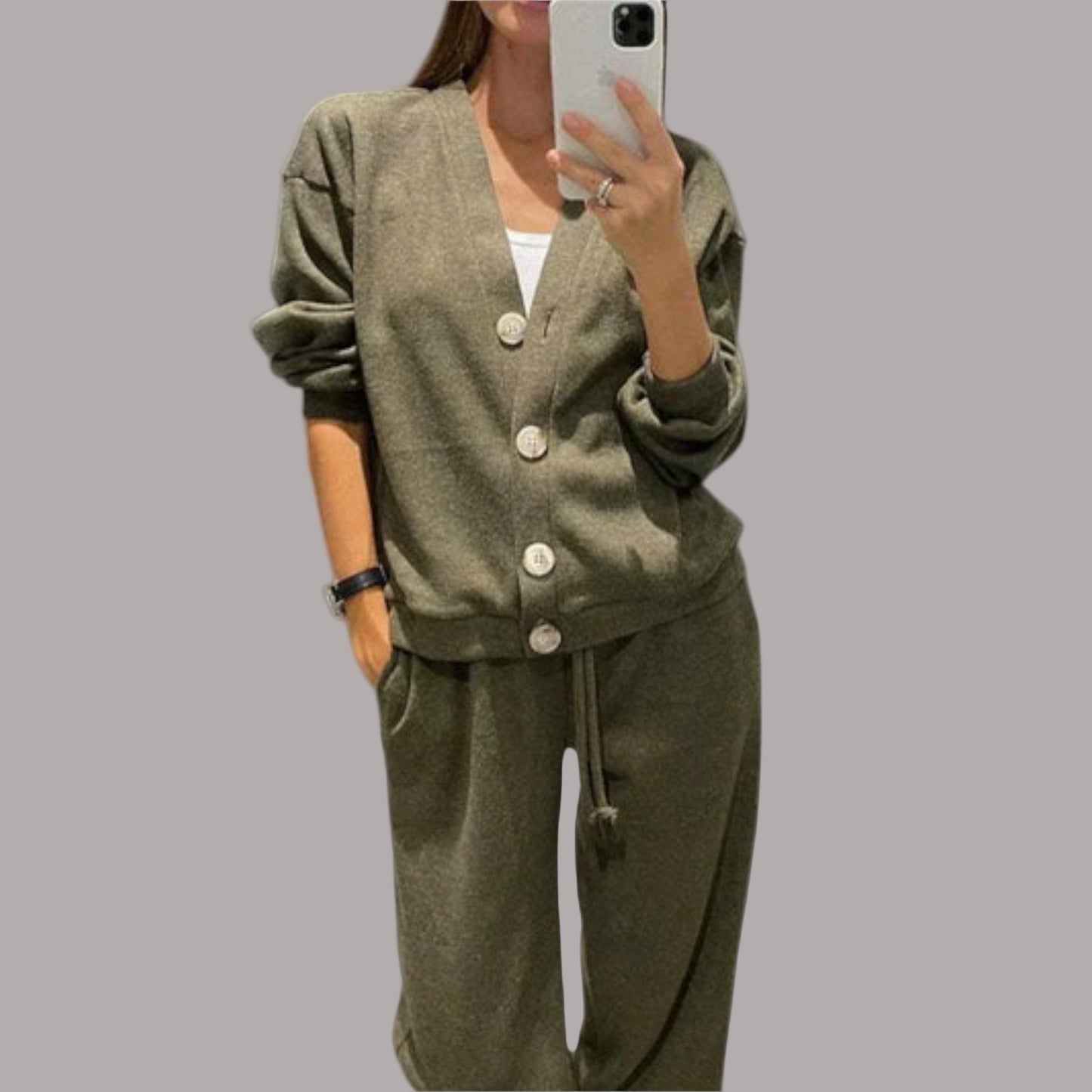 Rodica - Set de cardigan și pantaloni Chantal