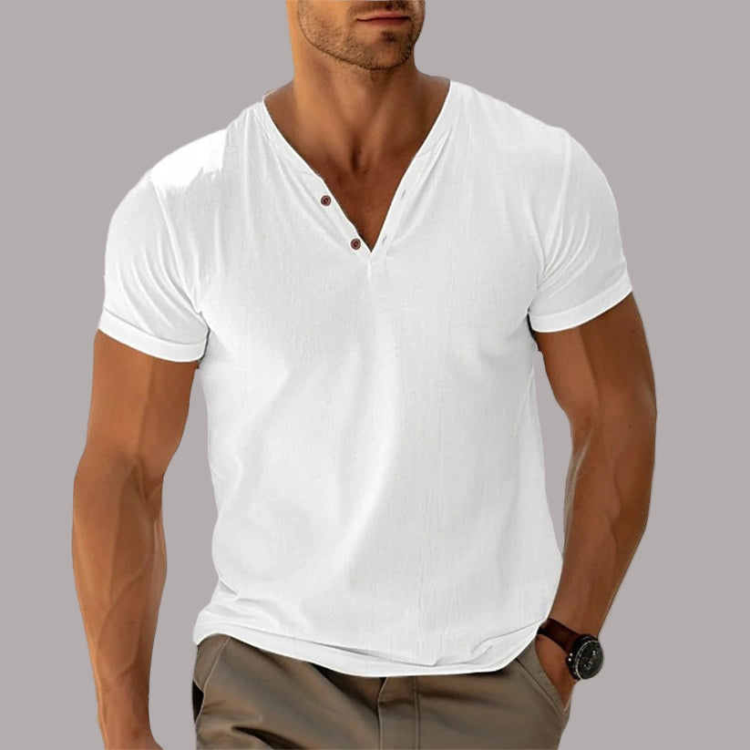 Ciprian – Tricou Tricotat cu Nasturi