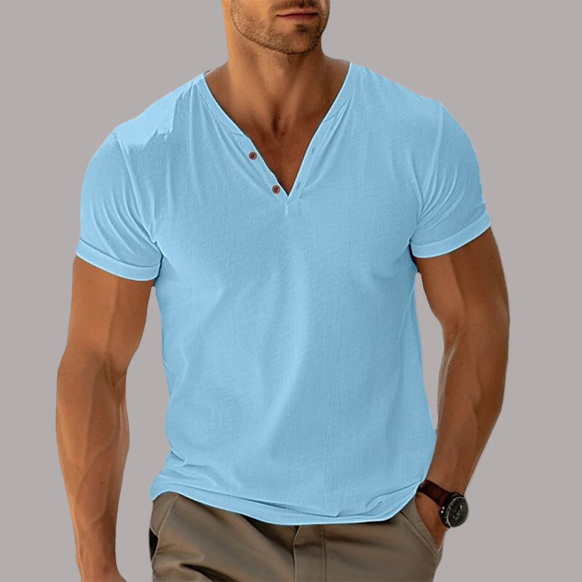 Ciprian – Tricou Tricotat cu Nasturi