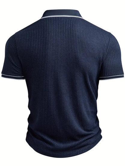 Valentin – Tricou Polo Elegant cu Mâneci Scurte