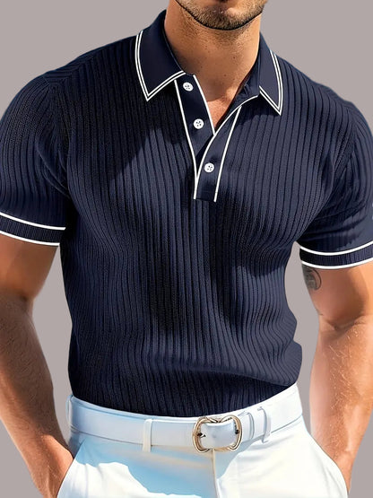Valentin – Tricou Polo Elegant cu Mâneci Scurte