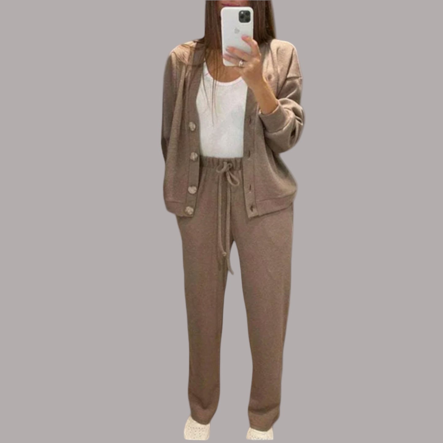 Rodica - Set de cardigan și pantaloni Chantal
