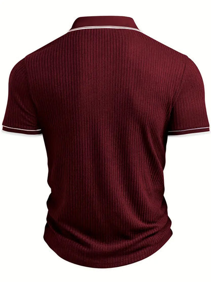 Valentin – Tricou Polo Elegant cu Mâneci Scurte