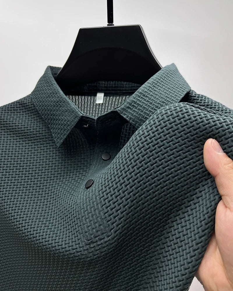 Peter - Tricou polo cu Mâneci Scurte și Material Elastic