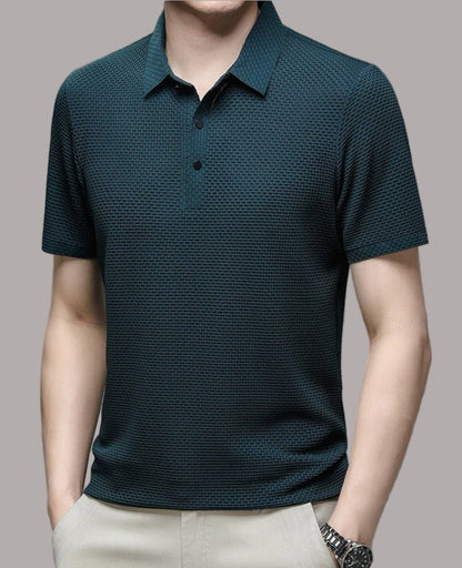 Peter - Tricou polo cu Mâneci Scurte și Material Elastic