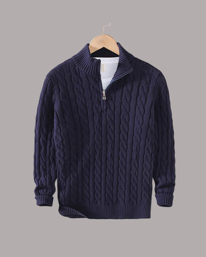 Robert - Pulover torsadat cu fermoar