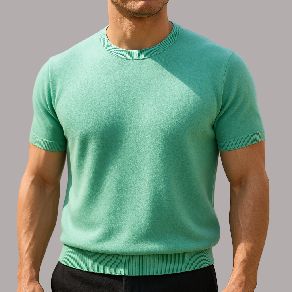 Panko - Tricou Elegant Cu Mâneci Scurte