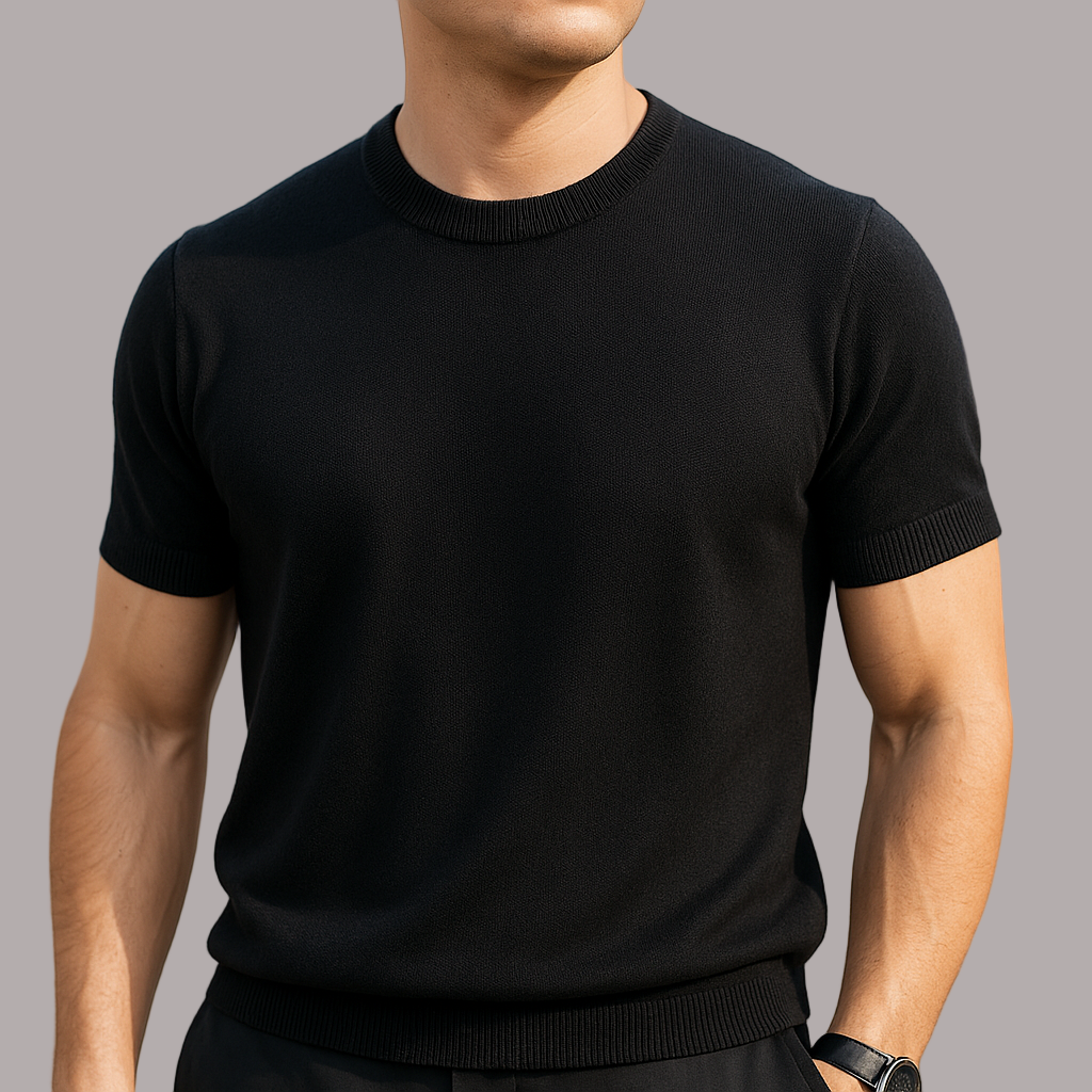 Panko - Tricou Elegant Cu Mâneci Scurte