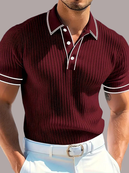 Valentin – Tricou Polo Elegant cu Mâneci Scurte
