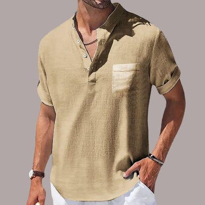 James – Tricou Modern cu Mâneci Scurte și Buzunar