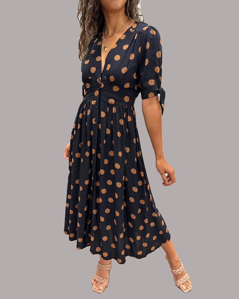 Yana - Rochie Elegantă Cu Decolteu In V