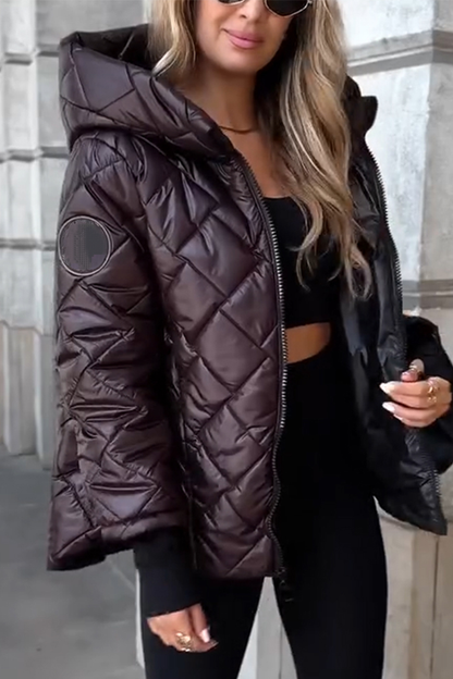 Mara - Jachetă de femei cu glugă din bumbac pentru uz zilnic