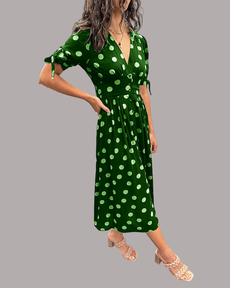 Yana - Rochie Elegantă Cu Decolteu In V