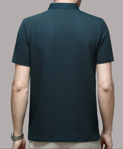 Peter - Tricou polo cu Mâneci Scurte și Material Elastic