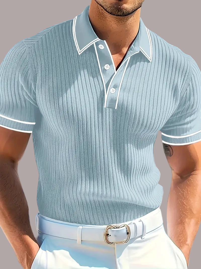 Valentin – Tricou Polo Elegant cu Mâneci Scurte