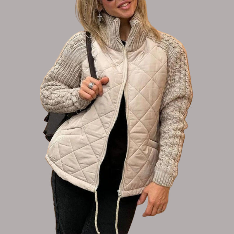 Yael - Geacă matlasată patchwork damă