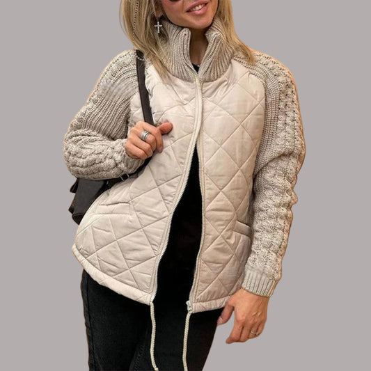 Yael - Geacă matlasată patchwork damă