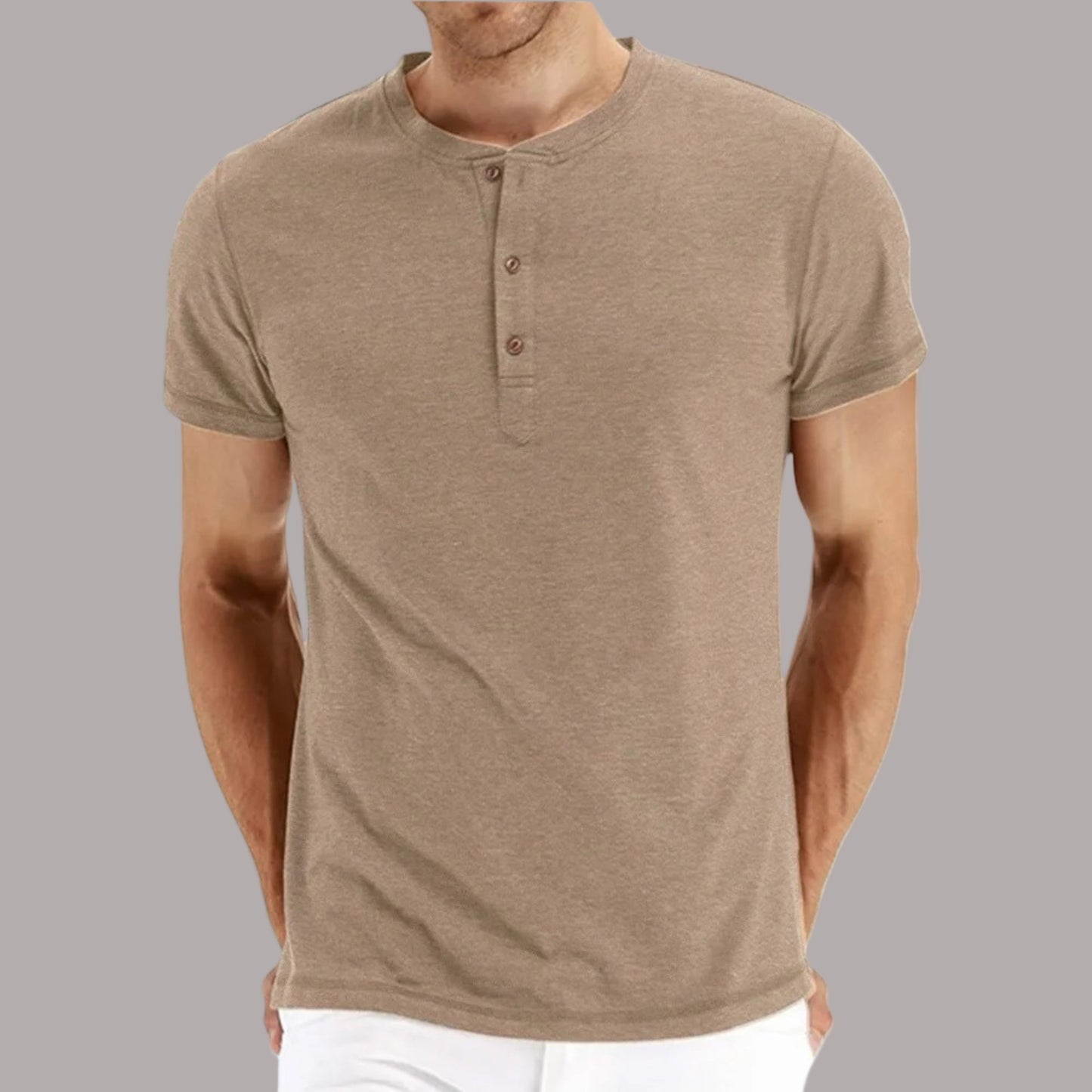 Bill - Tricou Elegant Cu Guler Rotund