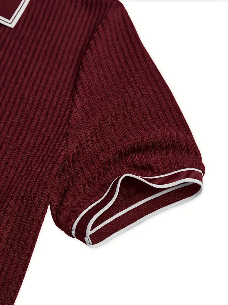Valentin – Tricou Polo Elegant cu Mâneci Scurte