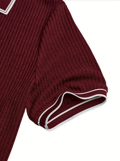 Valentin – Tricou Polo Elegant cu Mâneci Scurte