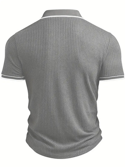 Valentin – Tricou Polo Elegant cu Mâneci Scurte