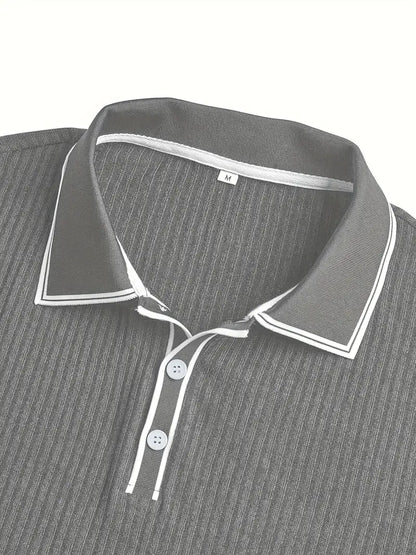 Valentin – Tricou Polo Elegant cu Mâneci Scurte
