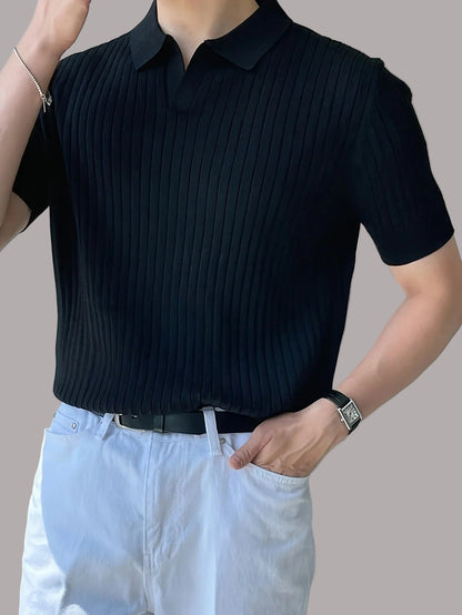 Avgust - Tricou Polo Casual Cu Mâneci Scurte
