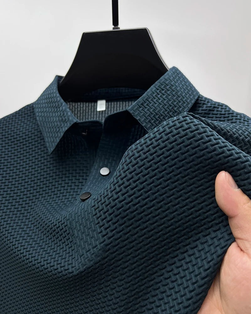 Peter - Tricou polo cu Mâneci Scurte și Material Elastic