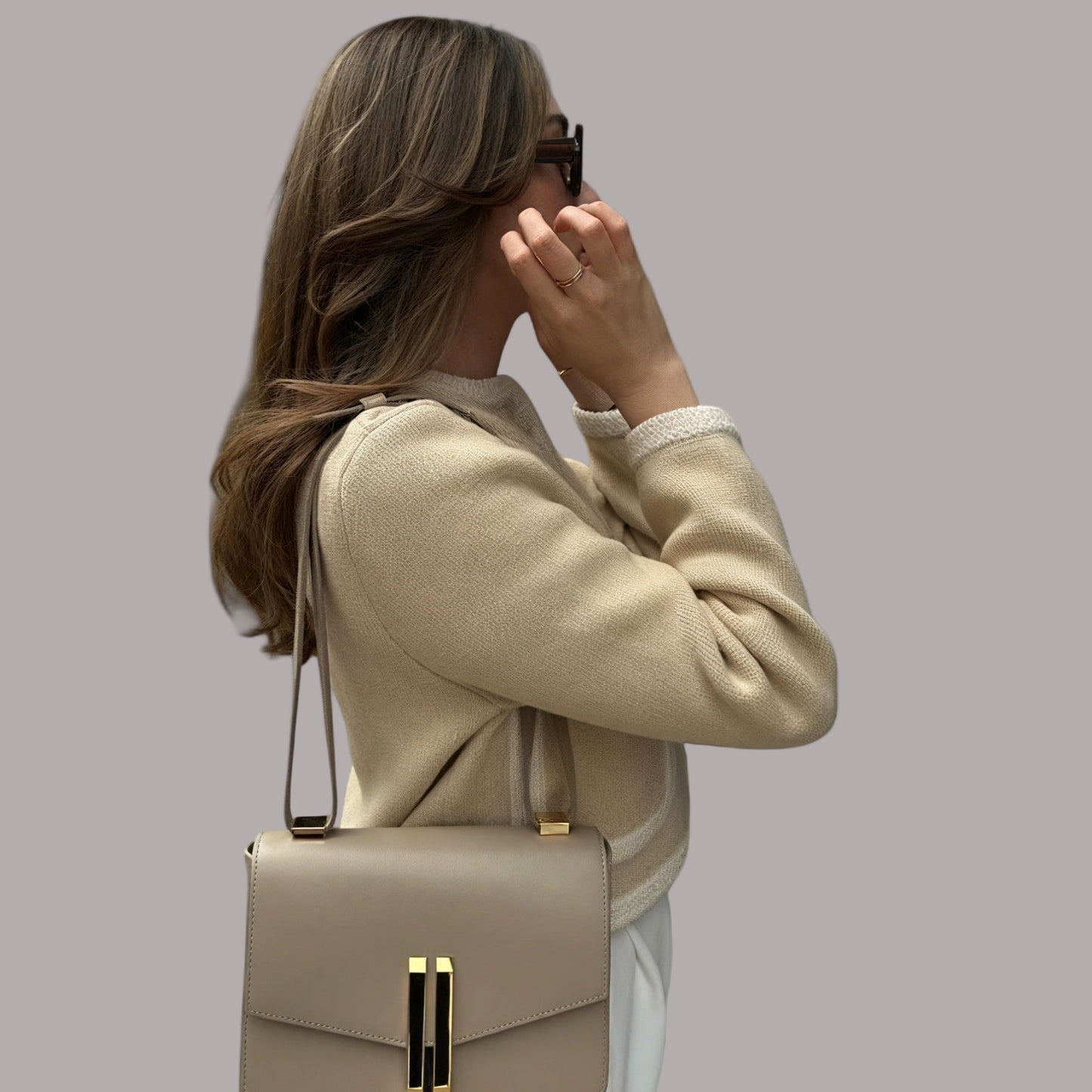 Mihaela - Cardigan clasic cu buzunare în zebră