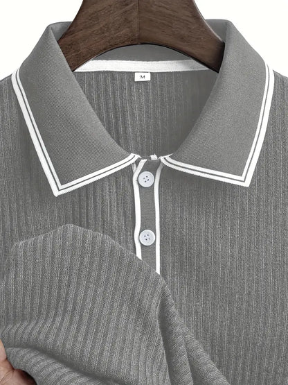Valentin – Tricou Polo Elegant cu Mâneci Scurte