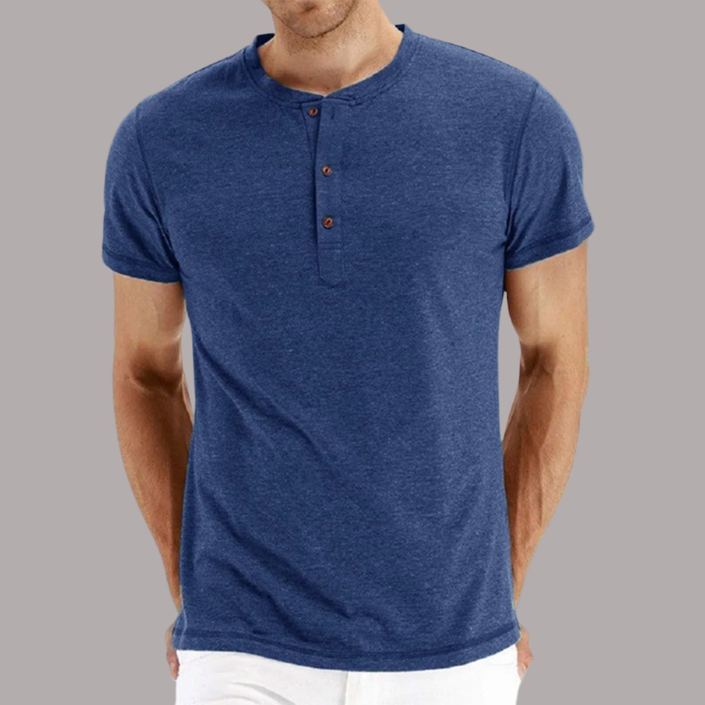 Bill - Tricou Elegant Cu Guler Rotund
