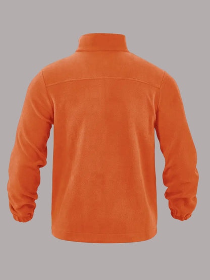 Ron - Jachetă Casual Din Fleece Cu Fermoar și Buzunar