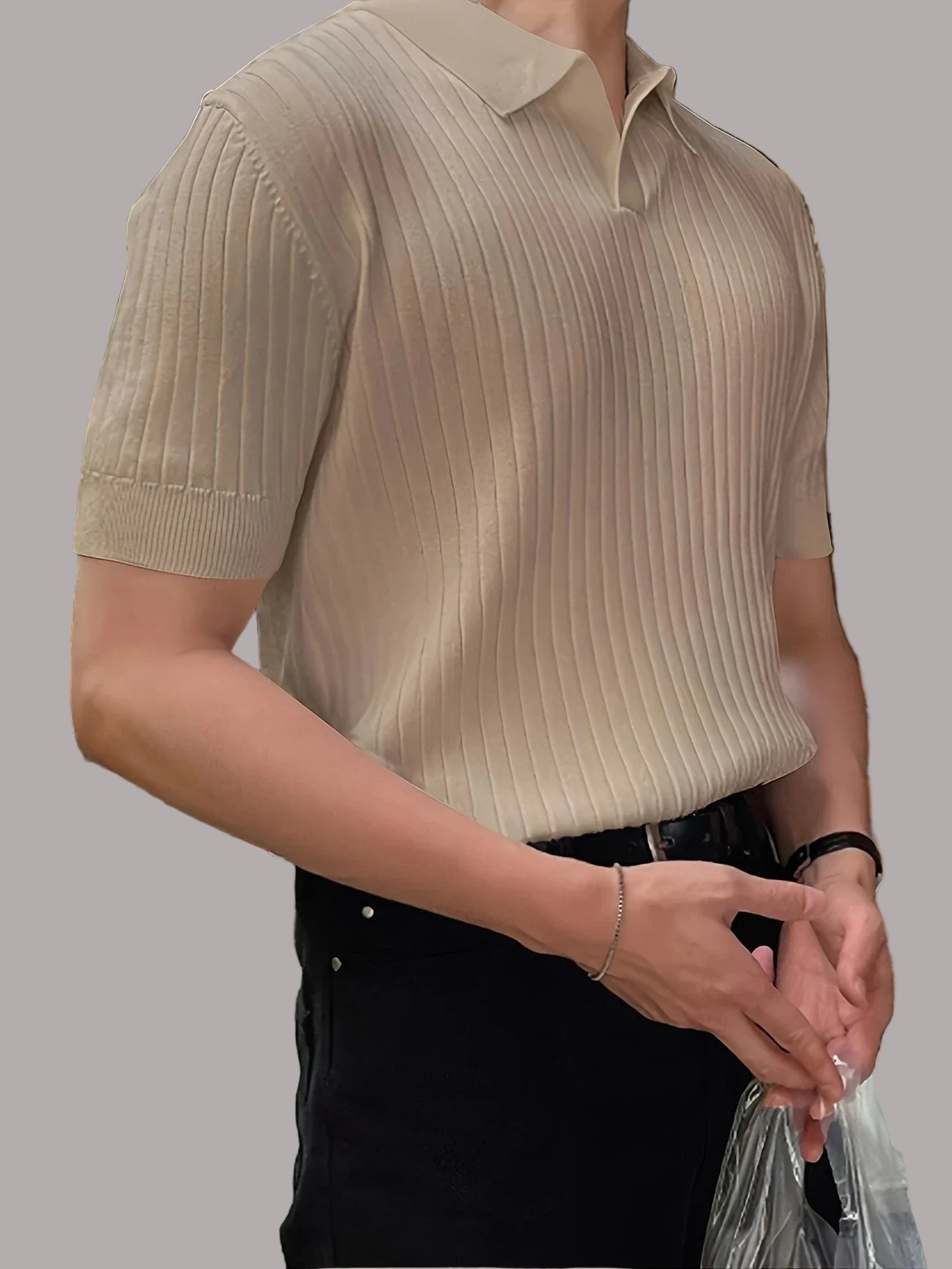 Avgust - Tricou Polo Casual Cu Mâneci Scurte