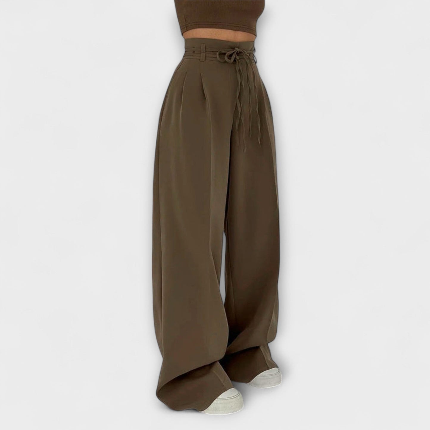 Losefina - Pantaloni casual cu șiret