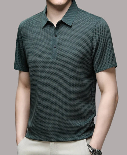 Peter - Tricou polo cu Mâneci Scurte și Material Elastic